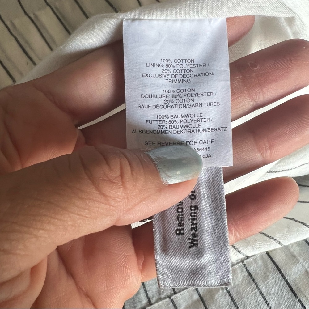 MADEWELL Embroidered Butterfly Dress in Stripe|lightweight striped cotton|medium - Picture 8 of 8